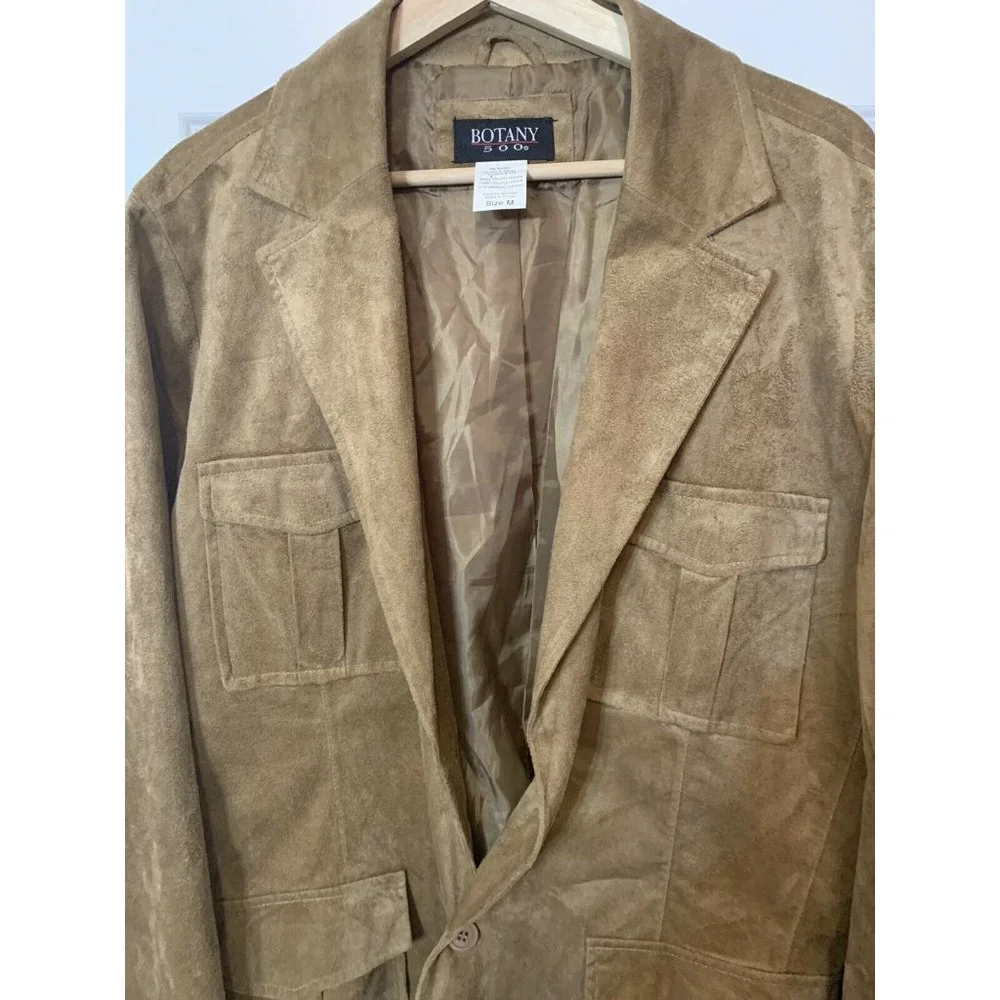 Vtg Botany 500 Tan‎ Coat Jacket Men’s Sz M